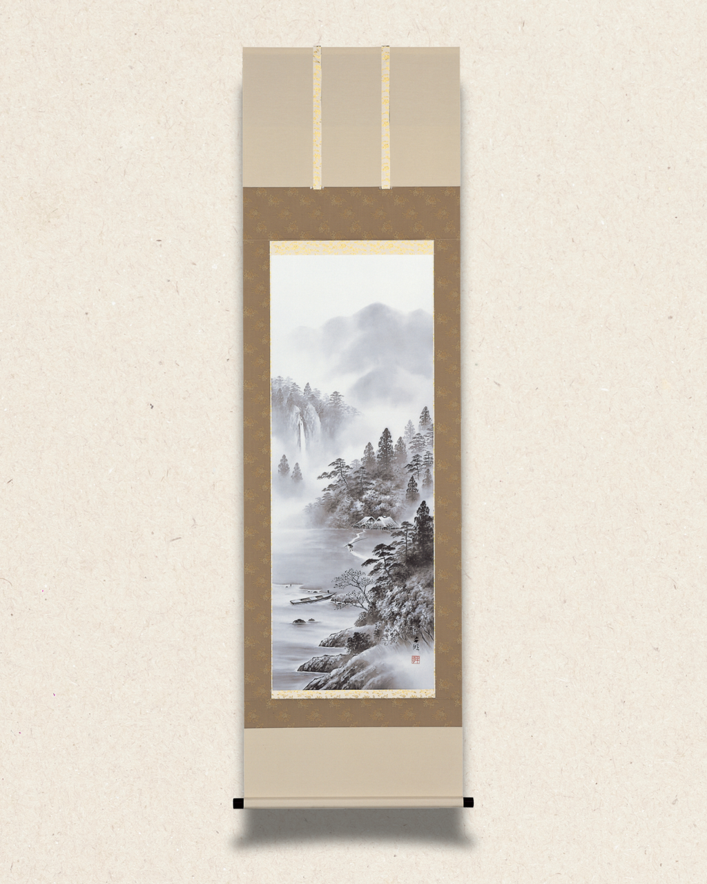 山水 ― 霞む湖畔