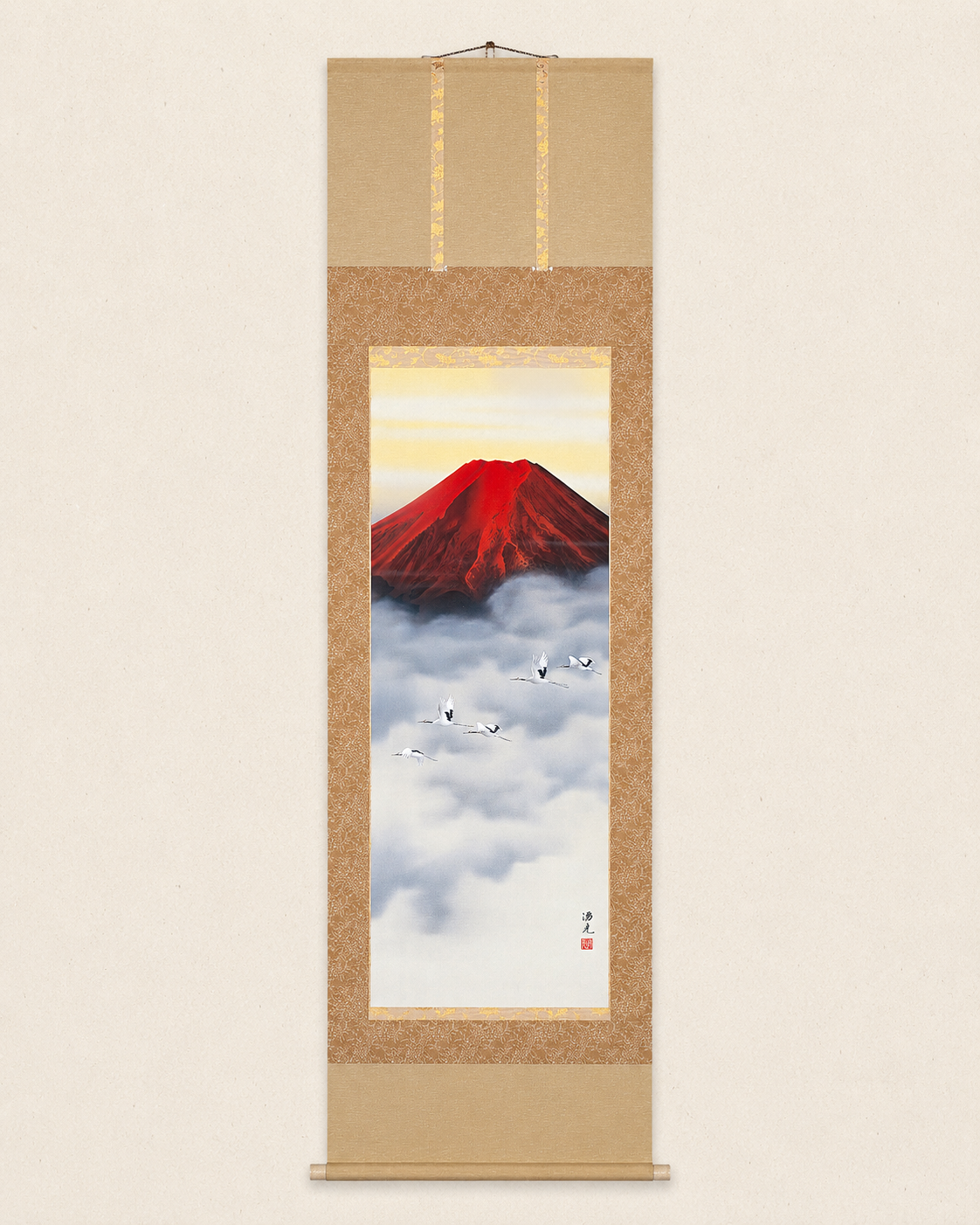 赤富士 ― 雲海を越えて