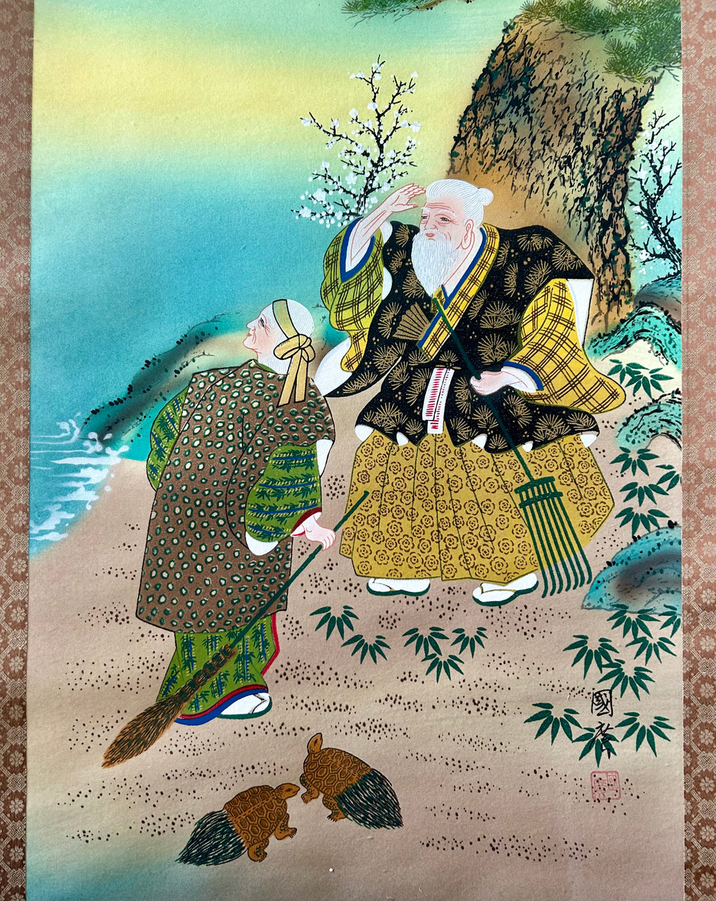 高砂 ― 松鶴長寿図